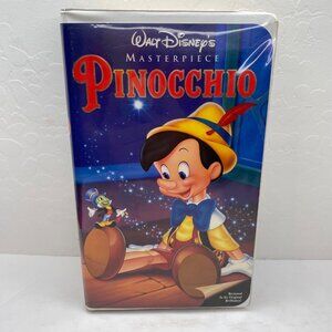 Walt Disney's Masterpiece Pinocchio Restored VHS Tape Plastic Clamshell Case